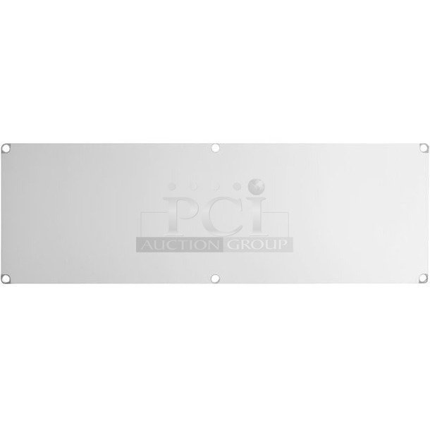 BRAND NEW SCRATCH & DENT! Regency Adjustable Stainless Steel Work Table Undershelf for 36" x 96" Tables - 18 Gauge. IN THE ORIGINAL BOX!! 
 - Image 1 of 1