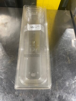Cambro Clear Poly 3QT Food Containers! 6x Your Bid!