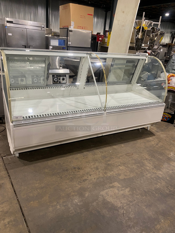Commercial Bakery Display Case! With Curved Front Glass! With 2 Sliding Back Access Doors!