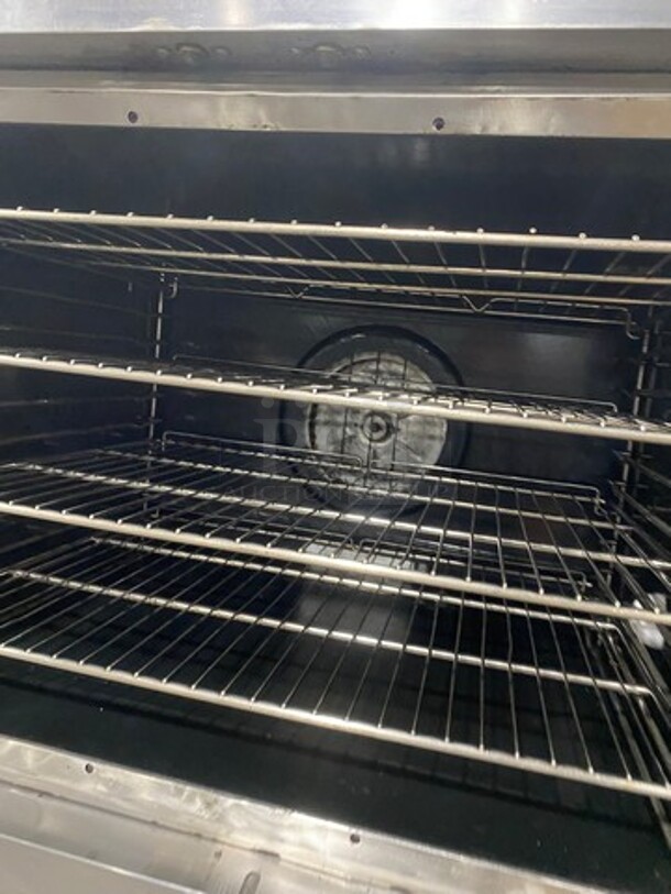 Vulcan Commercial Natural Gas Powered Double Deck Convection Oven! With View Through Doors! Metal Oven Racks! All Stainless Steel! On Legs! 2x Your Bid Makes One Unit! - Image 6 of 9