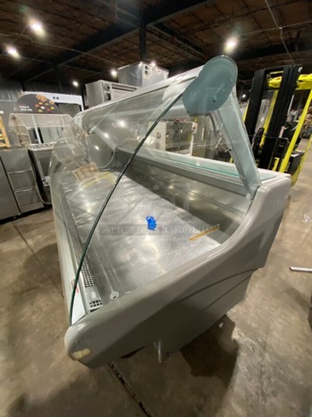 COOL! Arneg Commercial Refrigerated Deli/ Meat Display Case Merchandiser! With Commercial Cutting Board! With Curved Front Glass! With Rear Access Doors! - Image 2 of 9