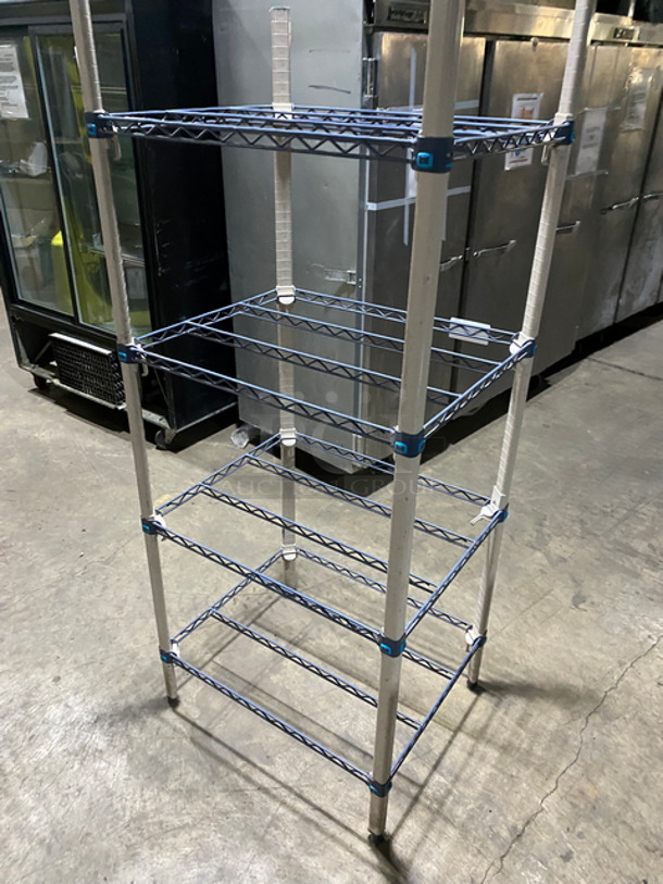 Blue Finish 4 Tier Shelving Unit! - Image 3 of 4