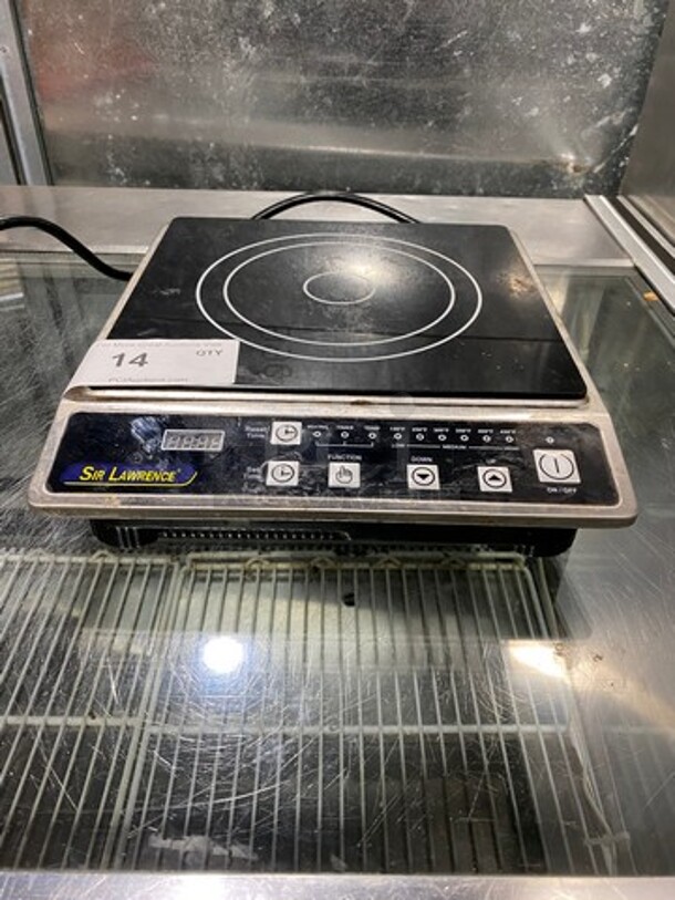 LATE MODEL! 2017 Sir Lawrence Commercial Countertop Electric Powered Single Burner Induction Range! Model: SLIN1800 120V - Image 1 of 8