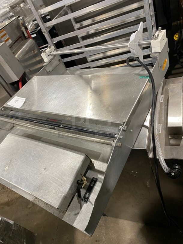 Heat Seal Commercial Countertop Heated Shrink Wrap machine! All Stainless Steel! MODEL 625A SN:GG15100203 115V - Image 4 of 8