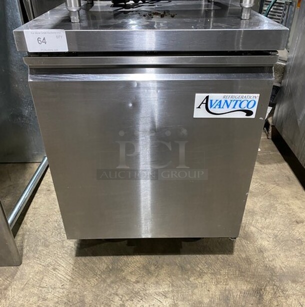 Avantco  Stainless Steel Commercial Single Door Undercounter Freezer! Model 178SSWT27FHC - Image 1 of 8