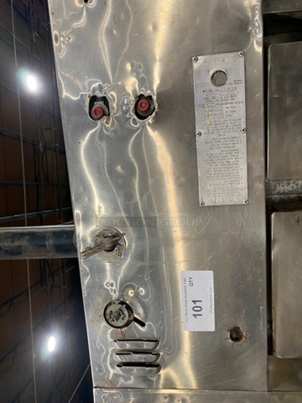 Bari Commercial Natural Gas Powered Double Deck Pizza Oven! All Stainless Steel! 2x Your Bid Makes One Unit! Model: M648S SN: 1978 - Image 6 of 9