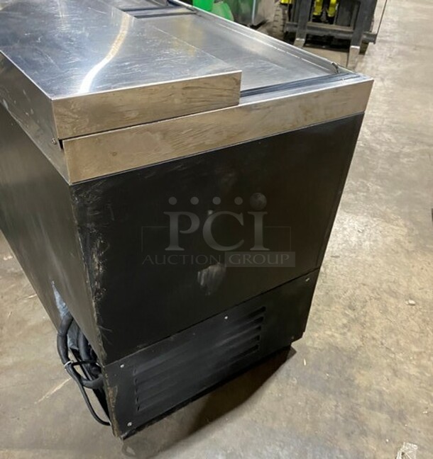 Krowne Refrigerated Beer Cooler! With 2 Top Sliding Reach In Doors! MODEL BC48BG SN: 0003428 115V 1PH - Image 3 of 8