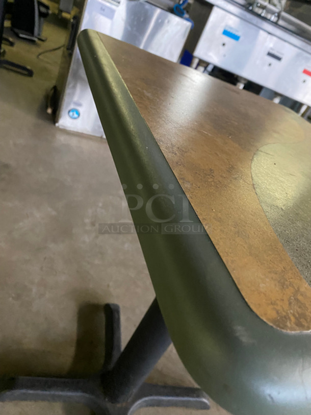 Square Subway Tables! With Black Metal Base! 4x Your Bid! - Image 5 of 7