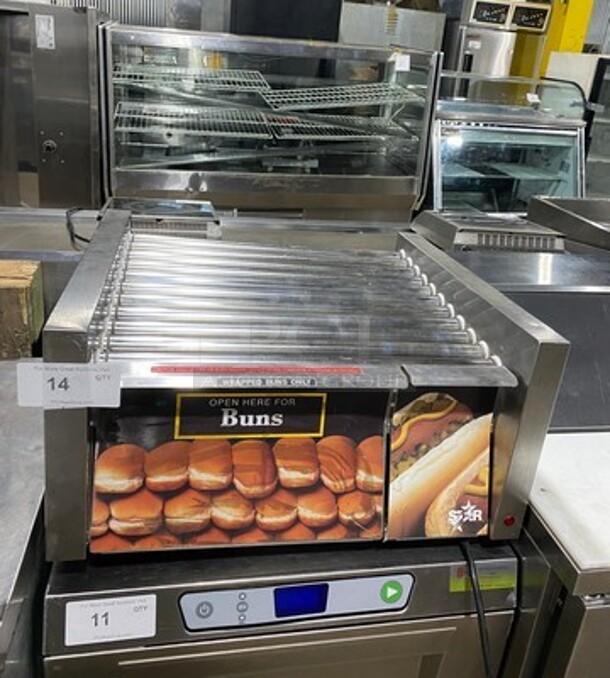 Star Commercial Countertop Hot Dog Roller Grill! With Bun Warmer! All Stainless Steel! Model: 30CHD SN: 6300911A0080 120V - Image 1 of 9