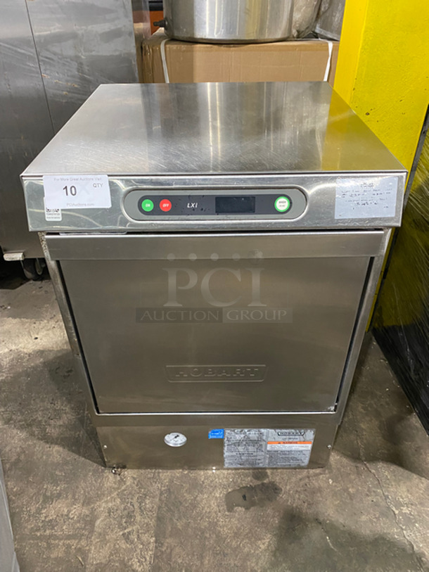 Hobart Commercial Under Counter Dishwasher! All stainless Steel! Model: LXIC SN: 231140527 120V 60HZ 1 Phase