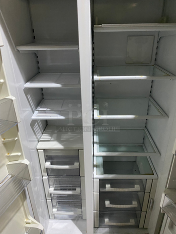 Sub Zero Commercial 2 Door Reach In Refrigerator/Freezer! With Shelves And Poly Coated Racks! All Stainless Steel! - Image 7 of 11