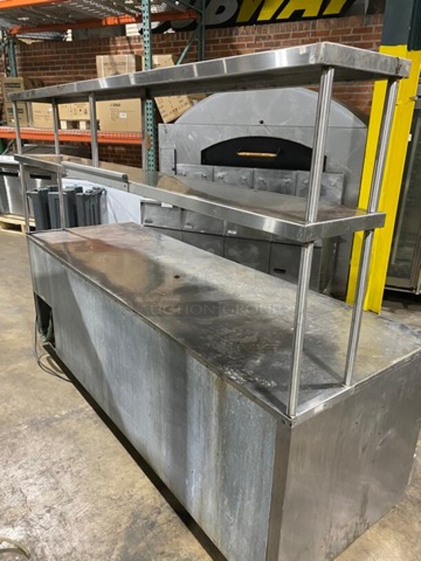 Beverage Air Commercial 3 Door Lowboy/Worktop Cooler! With 2 Overhead Shelves! All Stainless Steel! On Casters! Model: UCR93A SN: 6203130 115V 60HZ 1 Phase - Image 3 of 9