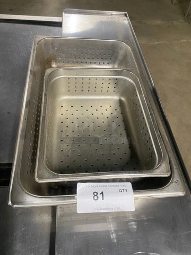 ALL ONE MONEY! Assorted Size Perforated Pans! - Image 1 of 4