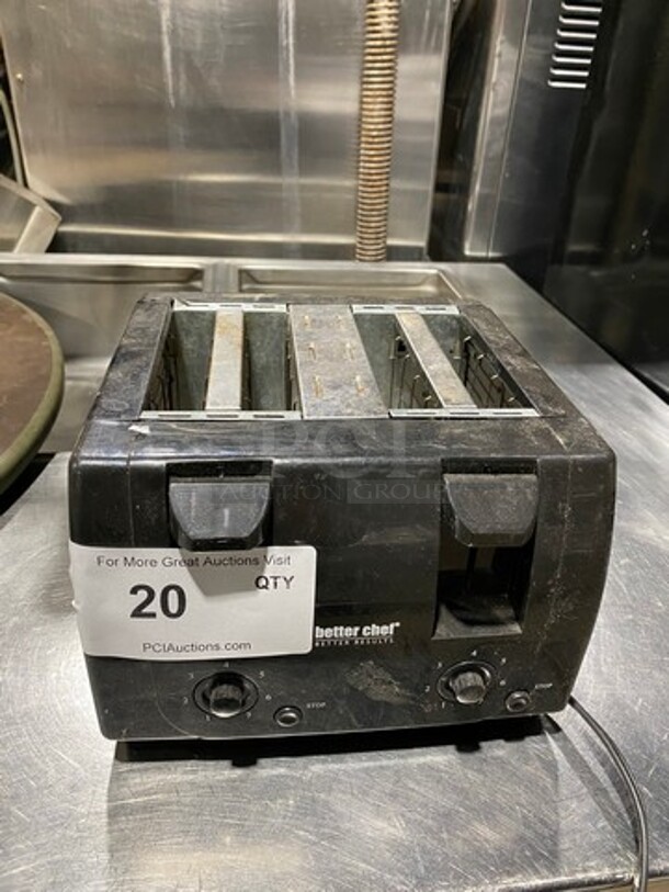 Better Chef Countertop 4 Slot Toaster! Model: IM242B 120V