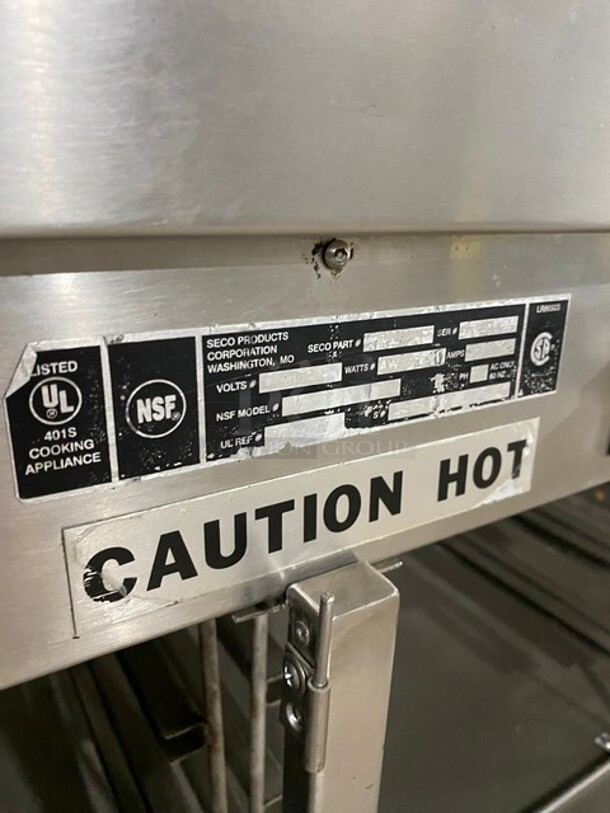 Seco All Stainless Steel 4 Compartment Steam Table! With Sneeze Guard! On Casters! - Image 8 of 10