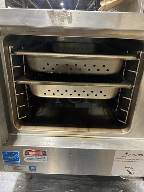 Hobart Commercial Countertop Electric Powered Steam Cabinet! With Perforated Pans! All Stainless Steel! On Legs! Model: HPX3 SN: AP10513955EE1563 208V 60HZ 1/3 Phase - Image 3 of 8