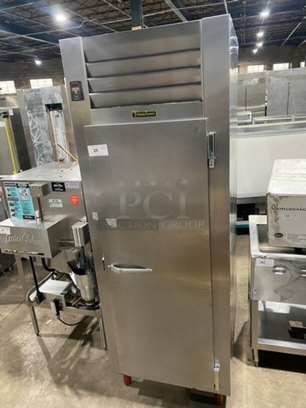 Traulsen Commercial Single Door Reach In Refrigerator! Solid Stainless Steel! On Legs! Model: RHT132WUTFHS SN: T92797D05 115V 60HZ 1 Phase - Image 1 of 9