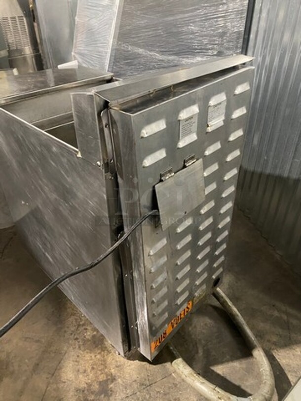 2018 Ultra Fryer Commercial Electric Power 75lbs Deep Fat Fryer! Stainless Steal! On casters! MODEL F52048 SERIAL:F0718395 208-240-480V 3P - Image 3 of 10