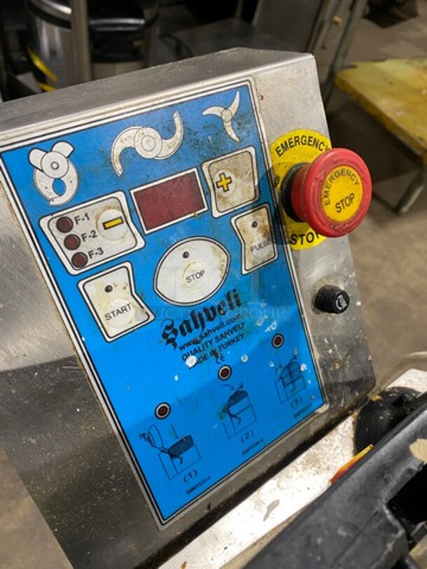 Sahveli Commercial Electric Powered VCM Vertical Cutter/Mixer/Mincer! Great For Meat, Dough, Vegetables! Perfect For All Your Hummus Needs! All Stainless Steel! WORKING WHEN REMOVED! Model: ZDKAYAKL SN: 0597 230/380V - Image 6 of 9