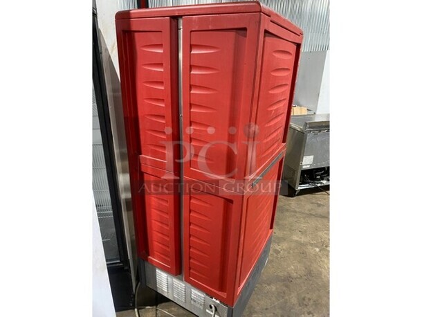 NICE! Metro C5 Stainless Steel Commercial Single Door Reach In Holding/Warming Cabinet Merchandiser on Commercial Casters! - Image 3 of 10
