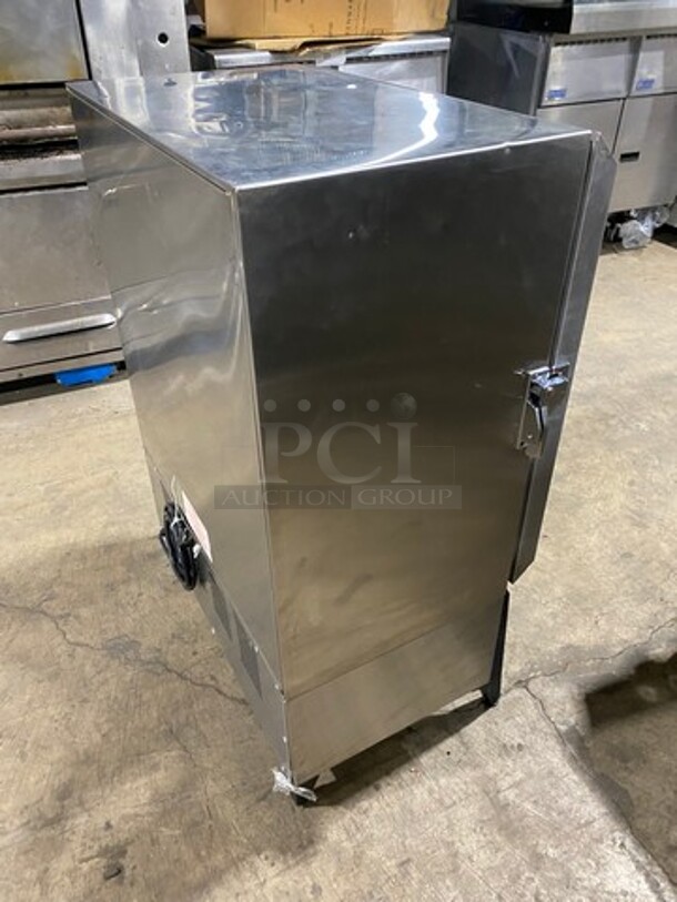 NICE! Silver King Commercial Countertop 2 Spout Refrigerated Milk Dispenser! Stainless Steel Body! On Legs! - Image 4 of 9