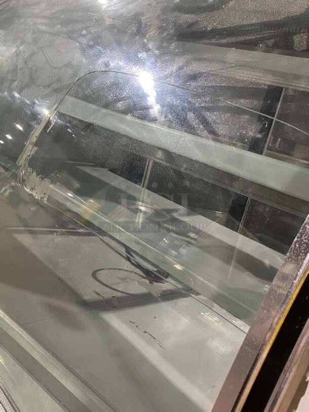 2010 Leader Commercial Refrigerated Bakery Display Case Merchandiser! With Curved Front Glass! With Rear Access Doors! Stainless Steel Body! Model: RHDL48 SN: PT10M1682D 115V 60HZ 1 Phase - Image 8 of 8