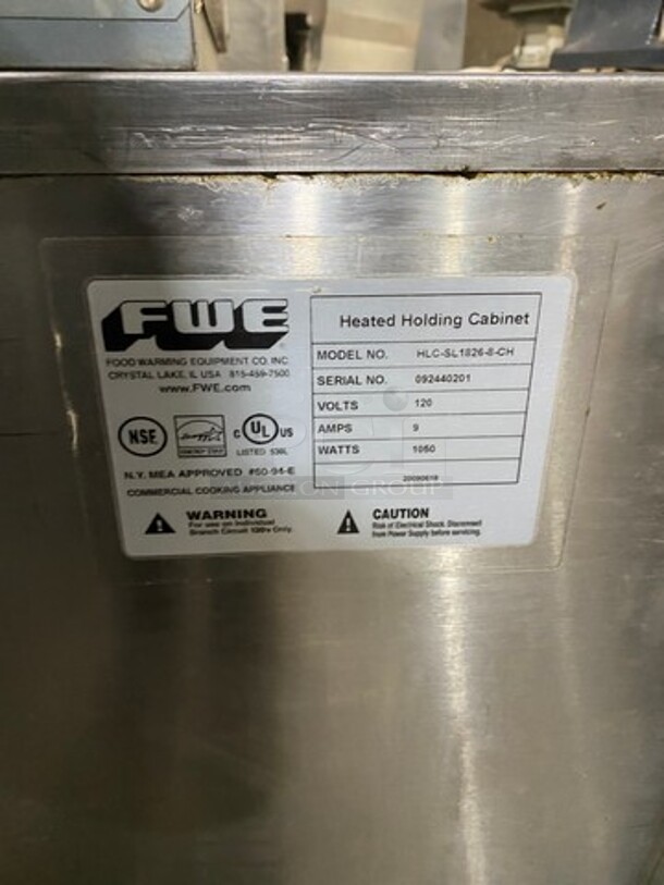 FWE Commercial Countertop Food Warming/Holding Cabinet! All Stainless Steel! On Casters! Model: HLCSL18268CH SN: 092440201 - Image 5 of 9