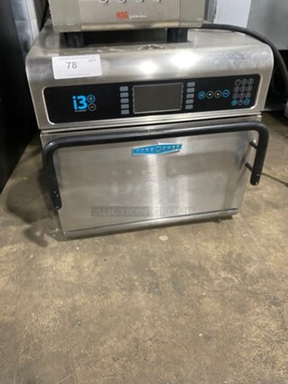 TURBOCHEF Convection/Microwave Oven, Rapid Cook  Model I3 Serial I3-D03721 208/240V/60Hz/1/3 Phase
