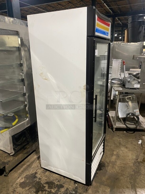 True Commercial Single Door Reach In Freezer Merchandiser! With View Through Door! With Poly Coated Racks! Model: GDM23F SN:7358082 115V 1PH - Image 2 of 9
