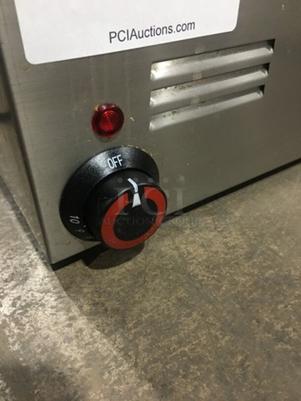 LATE MODEL! 2021 Adcraft Commercial Countertop Single Well Food Warmer! All Stainless Steel! WORKING WHEN REMOVED! Model: FW1200W 120V - Image 6 of 9