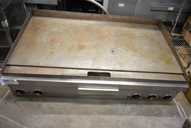 Stainless Steel Commercial Countertop Electric Powered Flat Top Griddle. 240 Volts, 1 Phase.  - Image 1 of 8