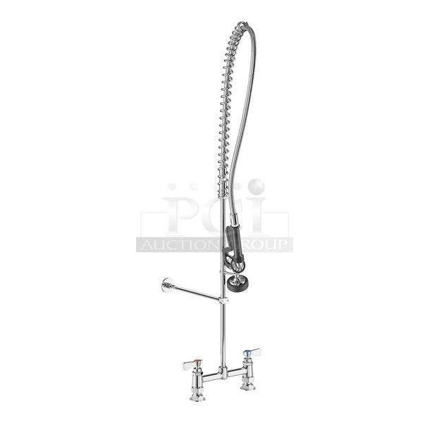 BRAND NEW SCRATCH AND DENT! Regency 600PRD8X  1.15 GPM Deck-Mounted Pre-Rinse Faucet with 8
