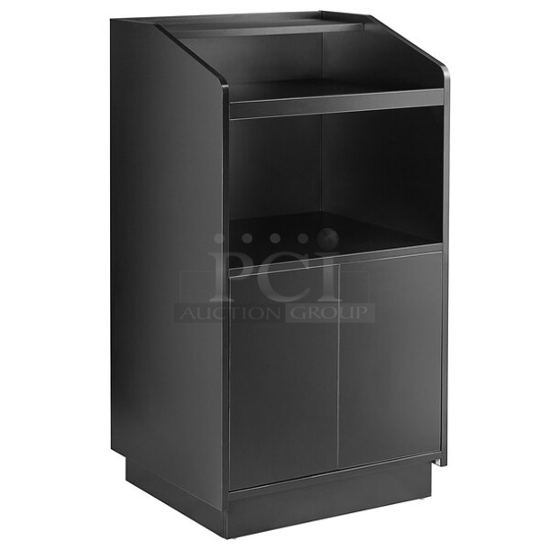 BRAND NEW IN BOX! Lancaster Table & Seating 164WAITRS1BK 46" Black Host Station / Host Podium - Image 1 of 5