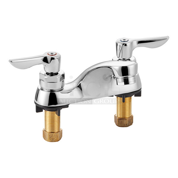 BRAND NEW SCRATCH AND DENT! American Standard 5500140.002 Monterrey 1.5 GPM Deck-Mount Lavatory Faucet with 4" Centers, Cast Brass Spout, and Lever Handles - Image 1 of 6