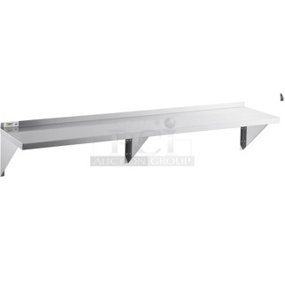 BRAND NEW SCRATCH AND DENT! Regency 600WS1872HD 16 Gauge Stainless Steel 18" x 72" Heavy-Duty Wall Shelf