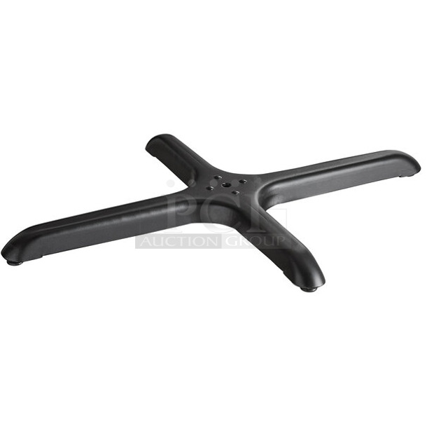 4 BRAND NEW SCRATCH AND DENT! Lancaster Table & Seating T2230 Excalibur 22" x 30" Cross Outdoor Table Base Plate. 4 Times Your Bid! - Image 1 of 4