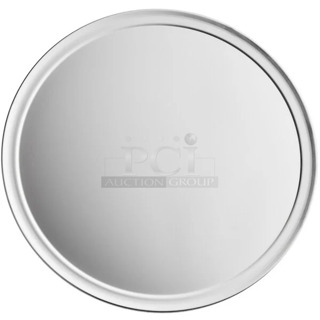 2 BRAND NEW SCRATCH AND DENT! Boxes of 9 Choice 407PZWRIM18 18" Aluminum Wide Rim Pizza Pan. 2 Times Your Bid! 