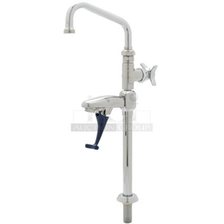 BRAND NEW SCRATCH AND DENT! T&S B-1225 Deck Mounted Combination Glass and Pitcher Filler with 6" Swing Nozzle - 1/2" NPT Male Inlet