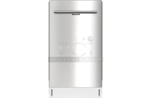 BRAND NEW SCRATCH AND DENT! Honeywell HDS18SS 18" Dishwasher with 8 Place settings, 6 Washing Programs. 120 Volts, 1 Phase. - Image 1 of 3