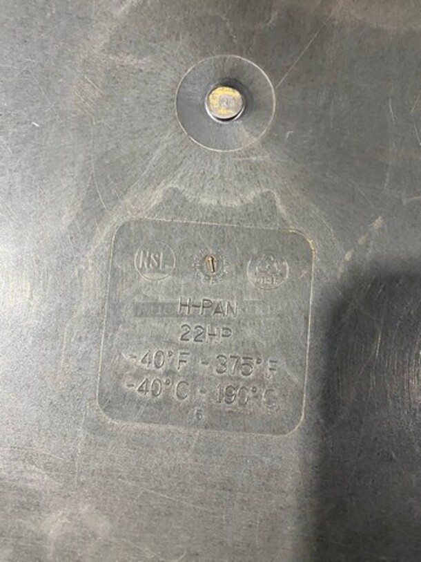 Cambro Black Poly 1/2x2.5" Food Containers! 8x Your Bid! - Image 7 of 8