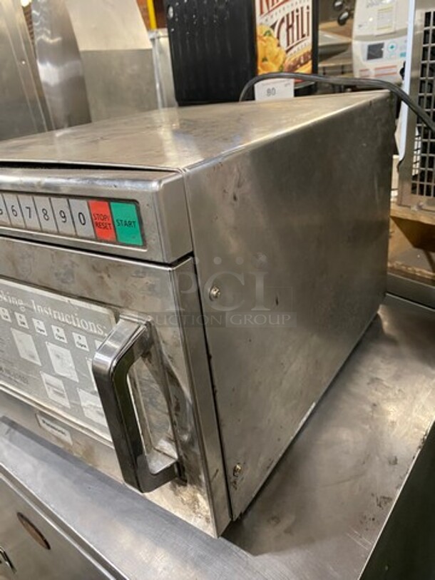 2018 Panasonic Commercial Countertop Microwave Oven! All Stainless Steel! With View Through Door! Model: NE17521 SN: 6AD8250040 208/230V 60HZ 1 Phase - Image 3 of 8