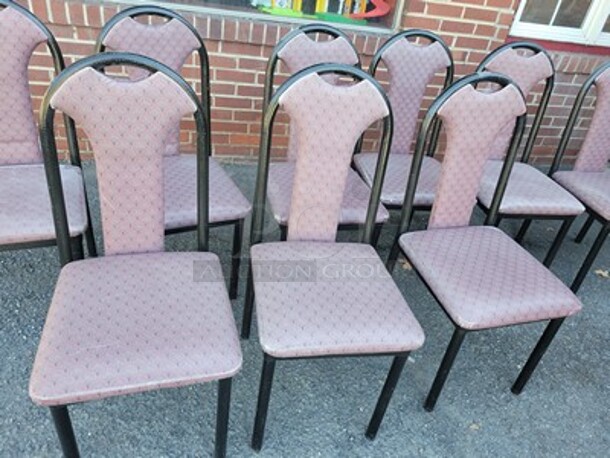 Restaurant Metal Pink Chair 