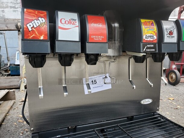 CONELIUS COCACOLA 6-flavor Counter Electric Soda Fountain Dispenser System - Image 3 of 6
