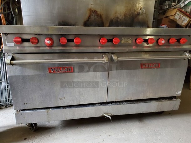 VULCAN 60L Natural Gas 10 Burner Stove W/ 2 Ovens 60X30X36 - Image 3 of 6