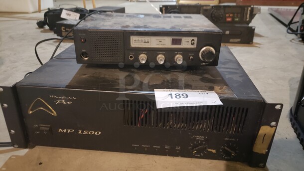 Lot of 2 Items. Power Amp and Band Transceiver (Location 1) - Image 1 of 1