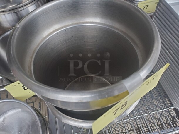 7" Stainless steel round container 5XBID - Image 2 of 3