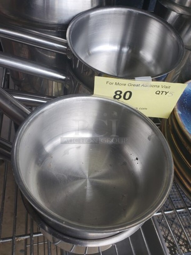 VIGOR Stainless Steel 6" Sauce Pan w/ handle 7XBID - Image 2 of 3