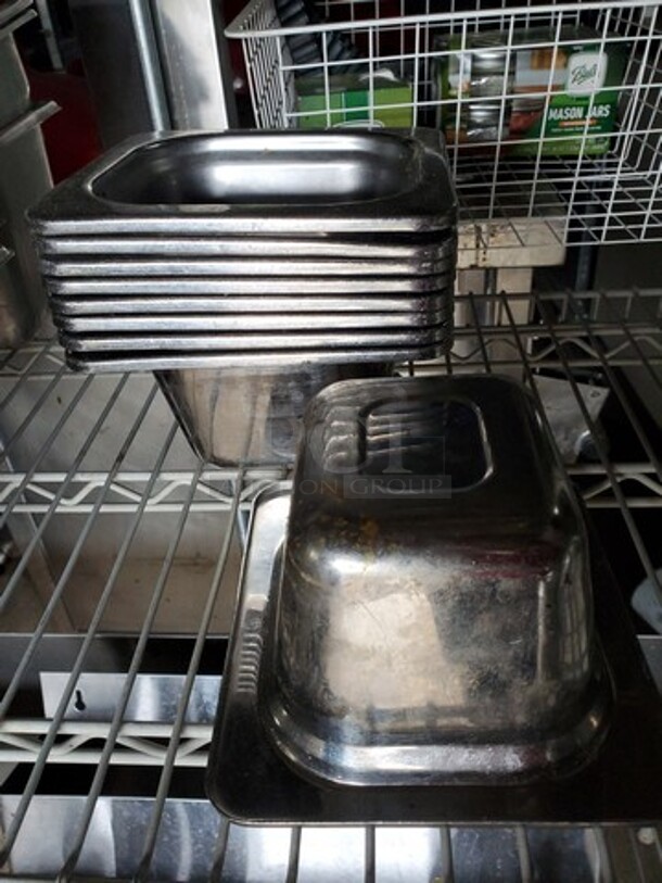 ALL ONE MONEY Lot of 9 Stainless Steel food pan! - Image 2 of 3
