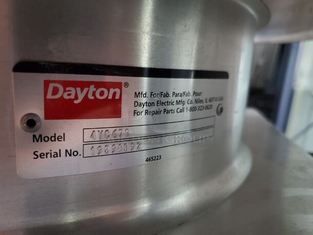 Dayton Fan 19X19X17 Like new! - Image 4 of 4