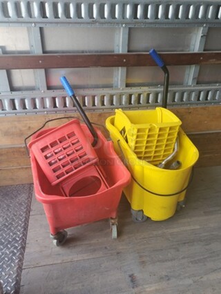 Commercial Mop Bucket with Side Press Wringer BIDX2